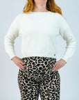 Gebreid Cropped | Gebroken Wit