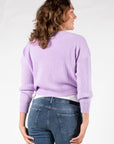 Gebreid Cropped | Lila