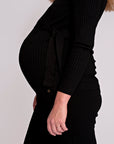 Shirt Knit Belt Long Sleeves | Black