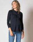 Shirt l.sl Nursing Ecovero | Navy