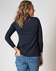 Shirt l.sl Nursing Ecovero | Navy