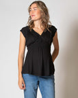 Shirt sh.sl Nursing Ecovero | Black