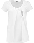 Shirt sh.sl. Borstvoeding Biologisch Katoen | Wit