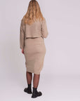 Dress Twinset + Cropped Sweater | Sand