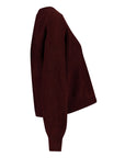 Knit Cropped | Burgundy