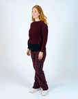 Pants | Allover Burgundy