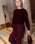 Pants | Allover Burgundy