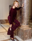 Pants | Allover Burgundy