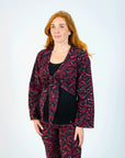 Cardigan Wrap | Allover Burgundy