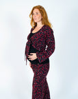 Cardigan Wrap | Allover Burgundy