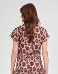 Boxy T-Shirt | AOP Pink Leopard