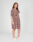 Dress Short | AOP Pink Leopard