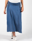 Lange rok denim smock | Stone Wash