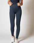 Nahtlose Leggings | Marineblau