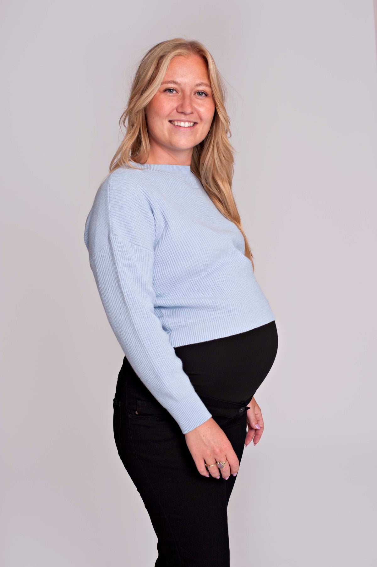 Knit Cropped | Blue