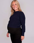 Knit Cropped | Navy
