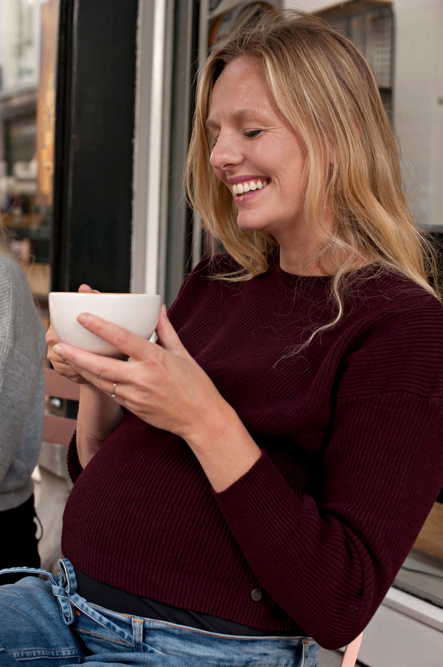 Knit Cropped | Burgundy