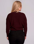 Knit Cropped | Burgundy