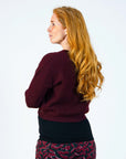 Knit Cropped | Burgundy