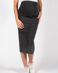 Long Skirt Split | Black