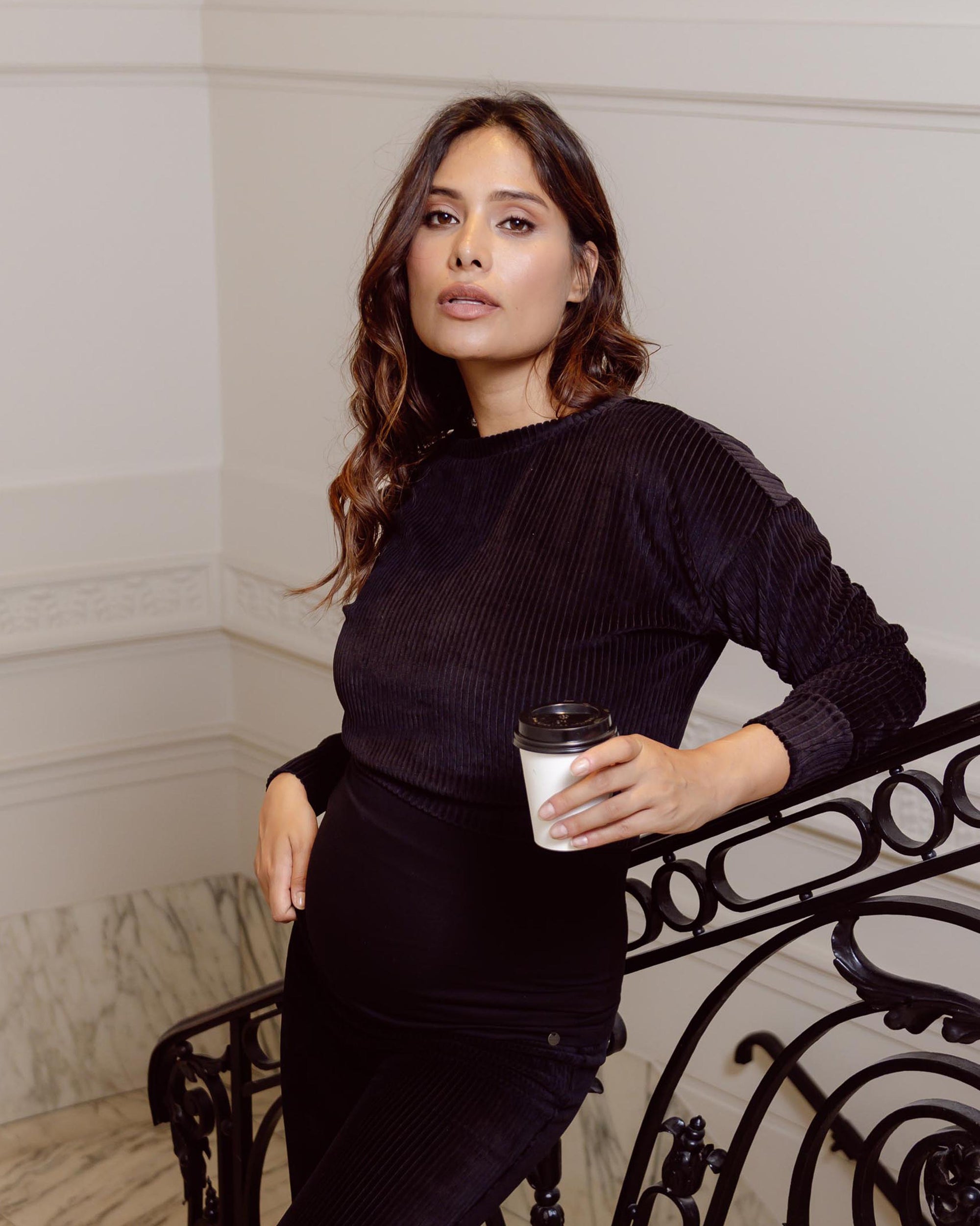 Rib Sweater | Black