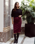 Skirt | Burgundy