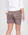 Short Denim | AOP Taupe Animal