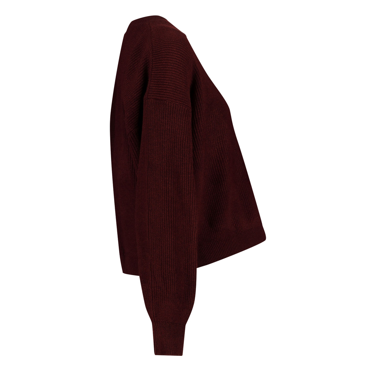 Knit Cropped | Burgundy