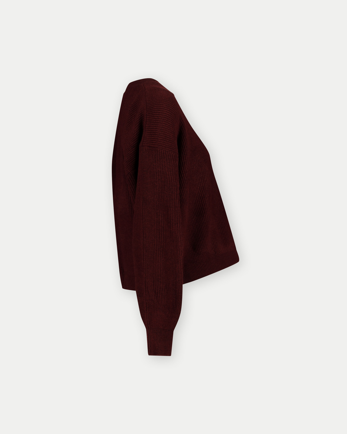 Knit Cropped | Burgundy