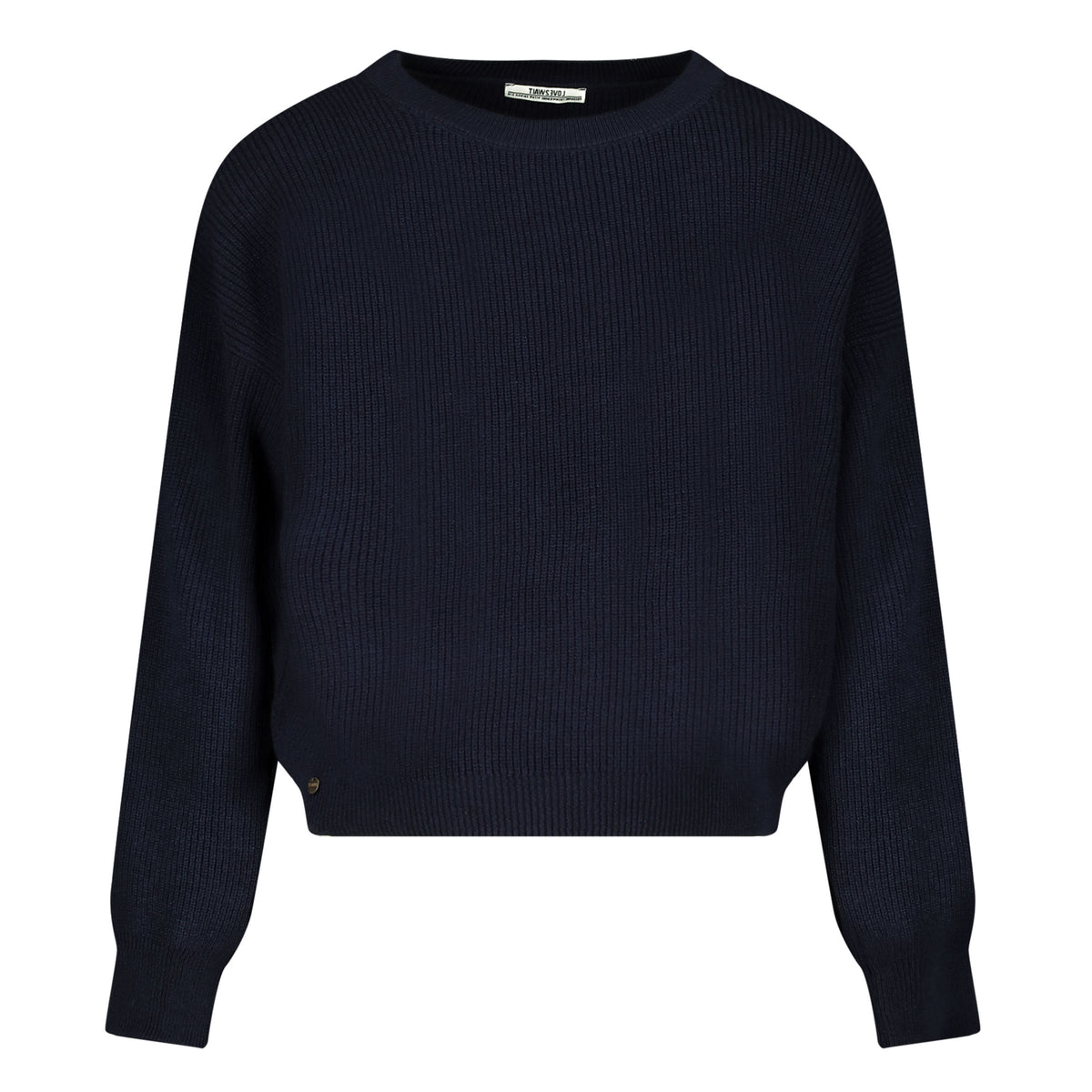 Knit Cropped | Navy Blue