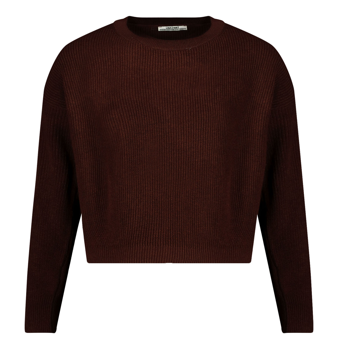 Knit Cropped | Brown
