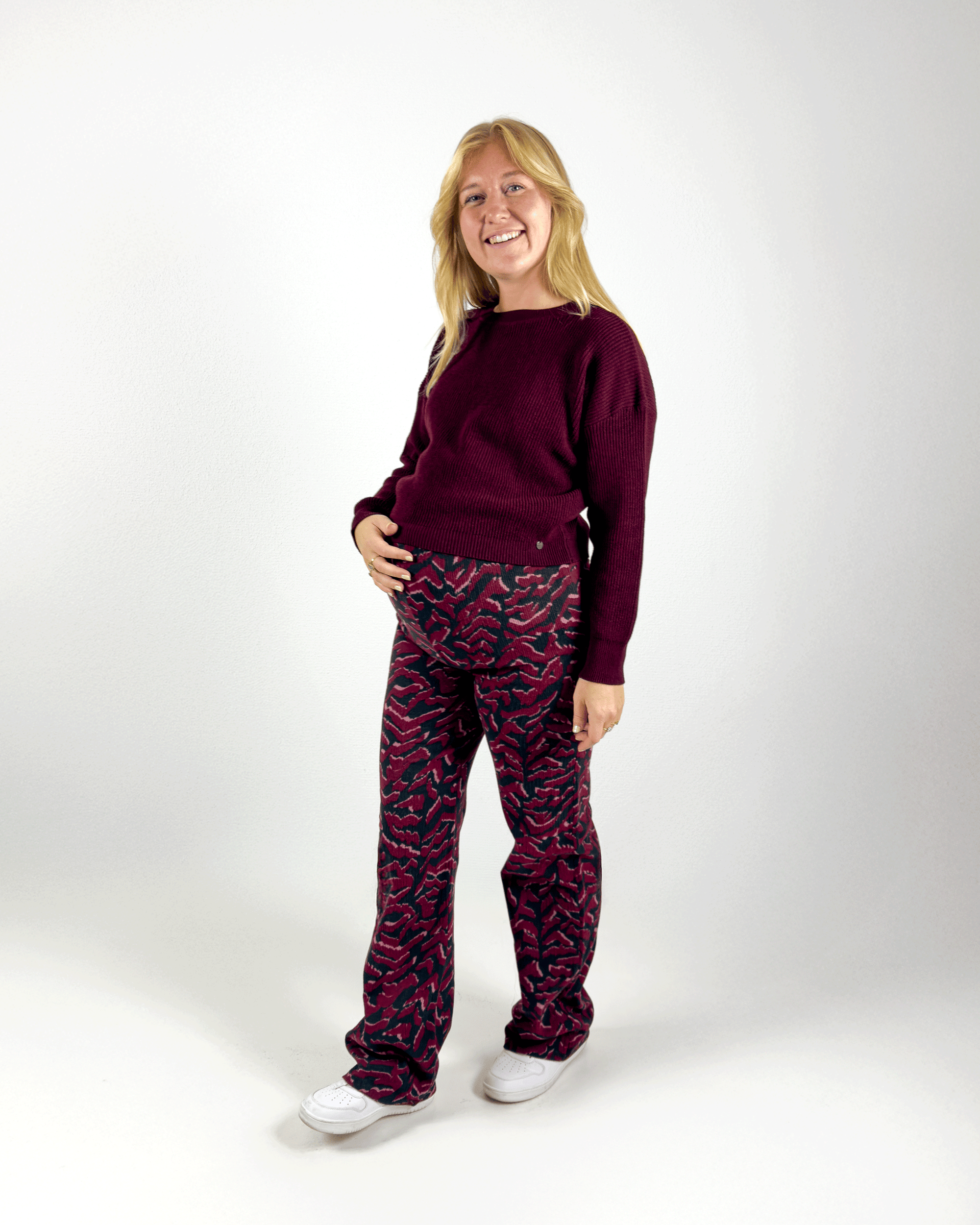 Pants | Allover Burgundy