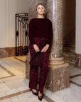 Pants | Allover Burgundy