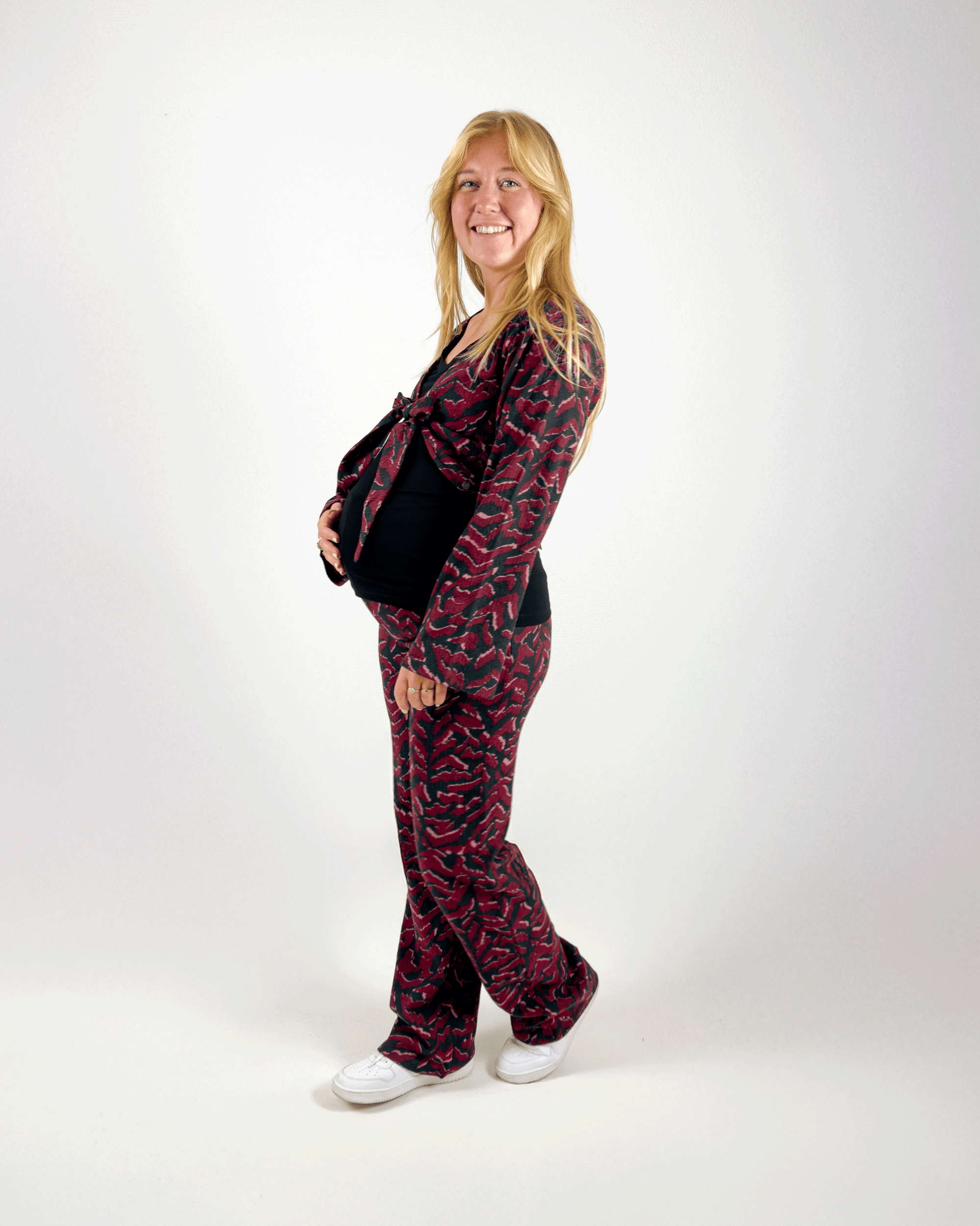 Cardigan Wrap | Allover Burgundy