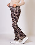 Hose Flared Velvet Leopard | Dessin