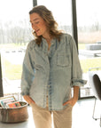 Bluse Denim | Helle Waschung