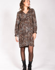 Kleid AOP Leopard | Dessin
