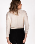 Pullover Kurz Melange | Sand