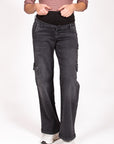 Jeans Straight Leg Cargo | Anthrazit