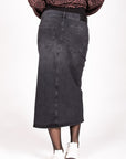 Langer Denim-Split-Rock | Anthrazit