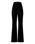 Broek fluweel flared | zwart