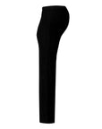 Broek fluweel flared | zwart