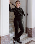 Pants Velvet Flared | Olive